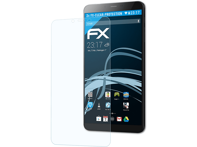 ATFOLIX 2x FX-Clear Displayschutz(für Alldocube iPlay 7T)