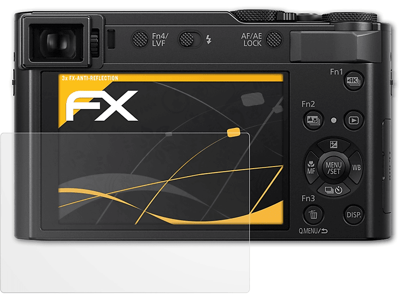 ATFOLIX 3x FX-Antireflex Displayschutz(für Panasonic Lumix DC-TZ220)