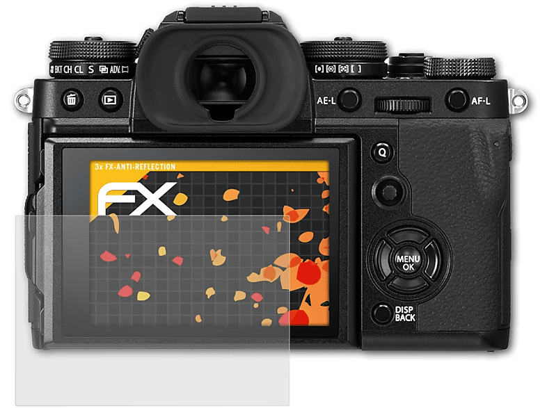 ATFOLIX 3x FX-Antireflex Displayschutz(für Fujifilm X-T3)