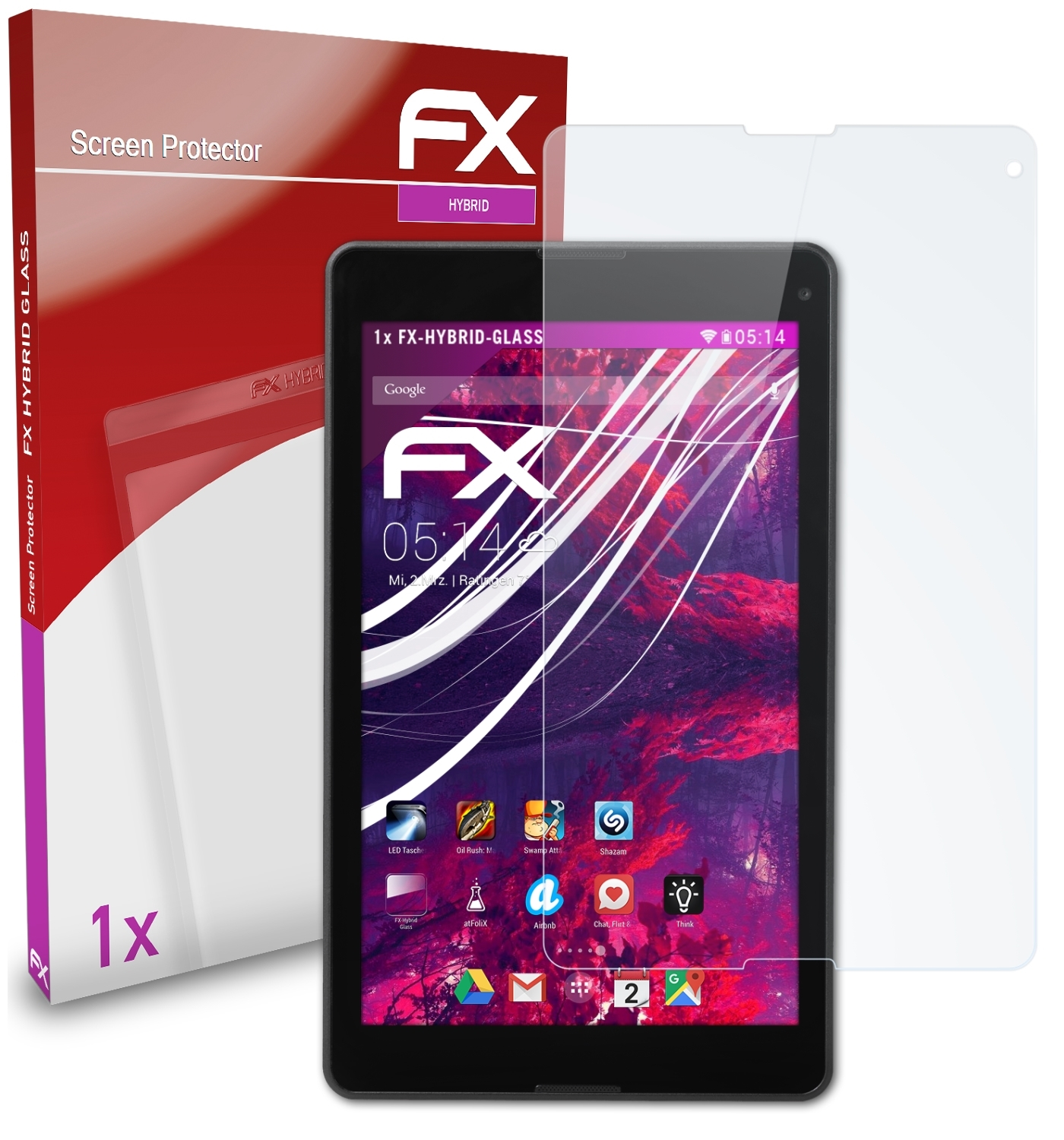 ATFOLIX FX-Hybrid-Glass Schutzglas(für LIFETAB (MD60935)) P8524 Medion