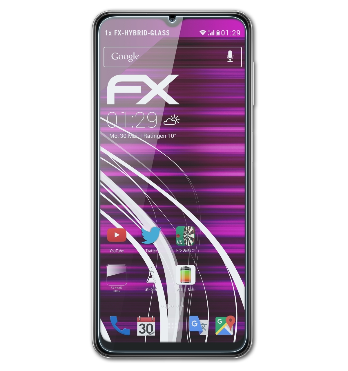 ATFOLIX FX-Hybrid-Glass Galaxy A32 5G) Schutzglas(für Samsung