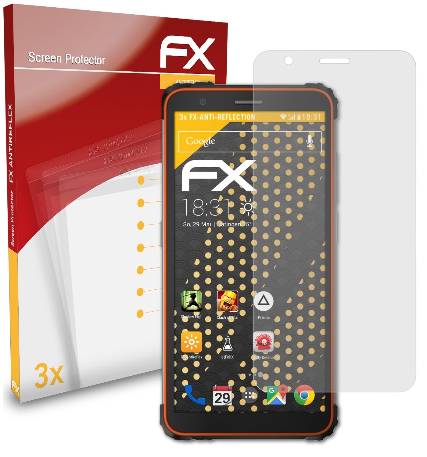 ATFOLIX 3x FX-Antireflex Displayschutz(für Blackview BV6600)