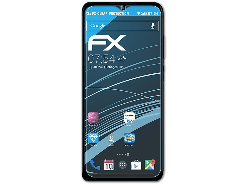 ATFOLIX 3x FX-Clear Displayschutz(für DOOGEE Pro) N40