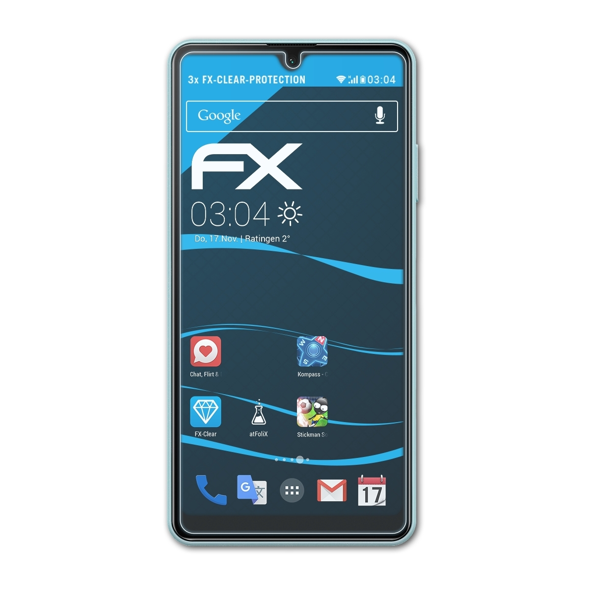 ATFOLIX 3x FX-Clear Displayschutz(für Xperia II Sony Ace (SO-41B))