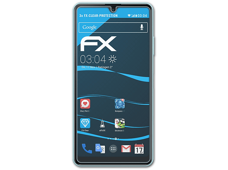 ATFOLIX 3x Displayschutz(für Xperia Sony (SO-41B)) FX-Clear II Ace