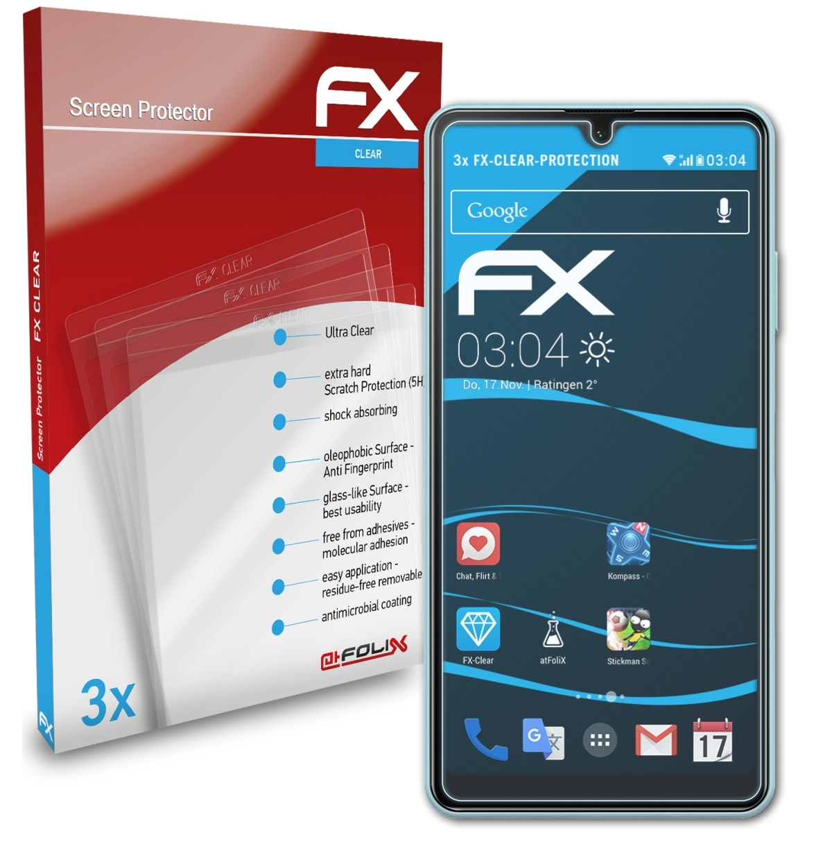 FX-Clear Displayschutz(für 3x Ace (SO-41B)) II Sony Xperia ATFOLIX