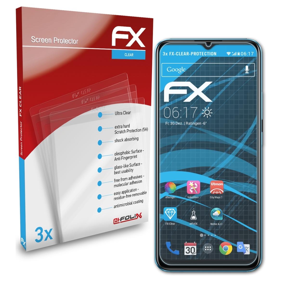 ATFOLIX 3x FX-Clear Displayschutz(für Realme C21)