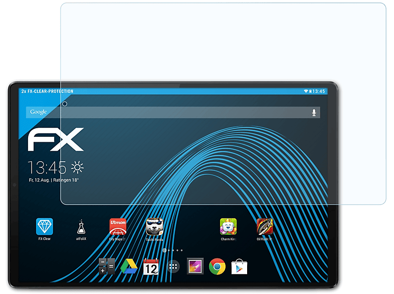 ATFOLIX 2x FX-Clear Displayschutz(für Lenovo Smart Tab M10 FHD Plus (2. Generation))
