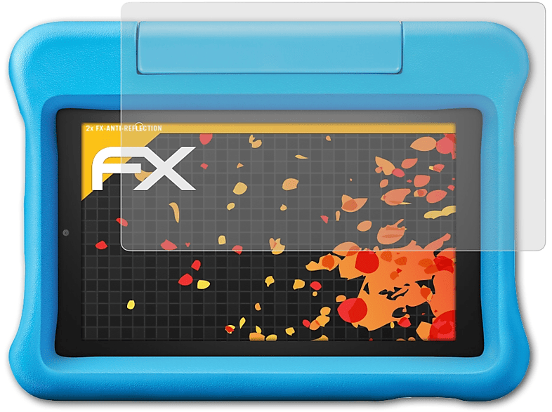 Edition Kids Amazon ATFOLIX 2x FX-Antireflex Fire (Model 7 Displayschutz(für 2019))
