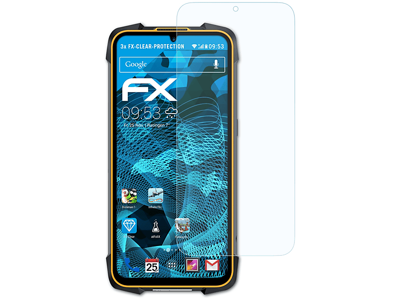 ATFOLIX Pro) 3x Displayschutz(für Cubot KingKong FX-Clear 5