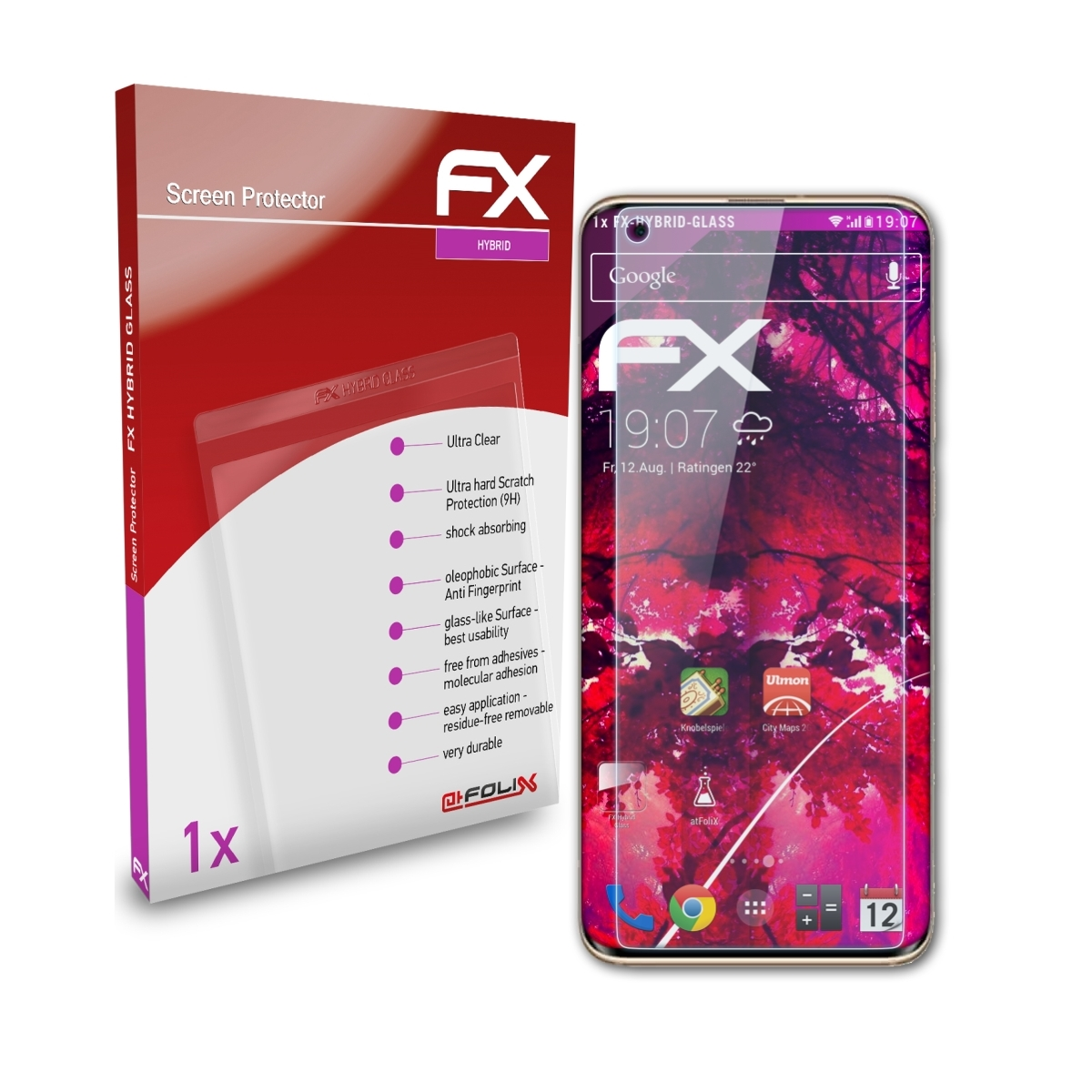 ATFOLIX FX-Hybrid-Glass 10) Mi Schutzglas(für Xiaomi