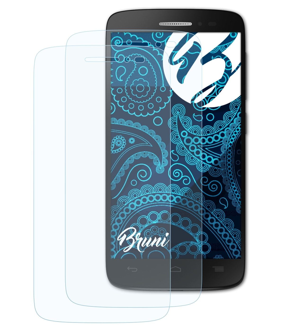 BRUNI 2x Touch Pop (4.5)) Schutzfolie(für One Basics-Clear Alcatel 2