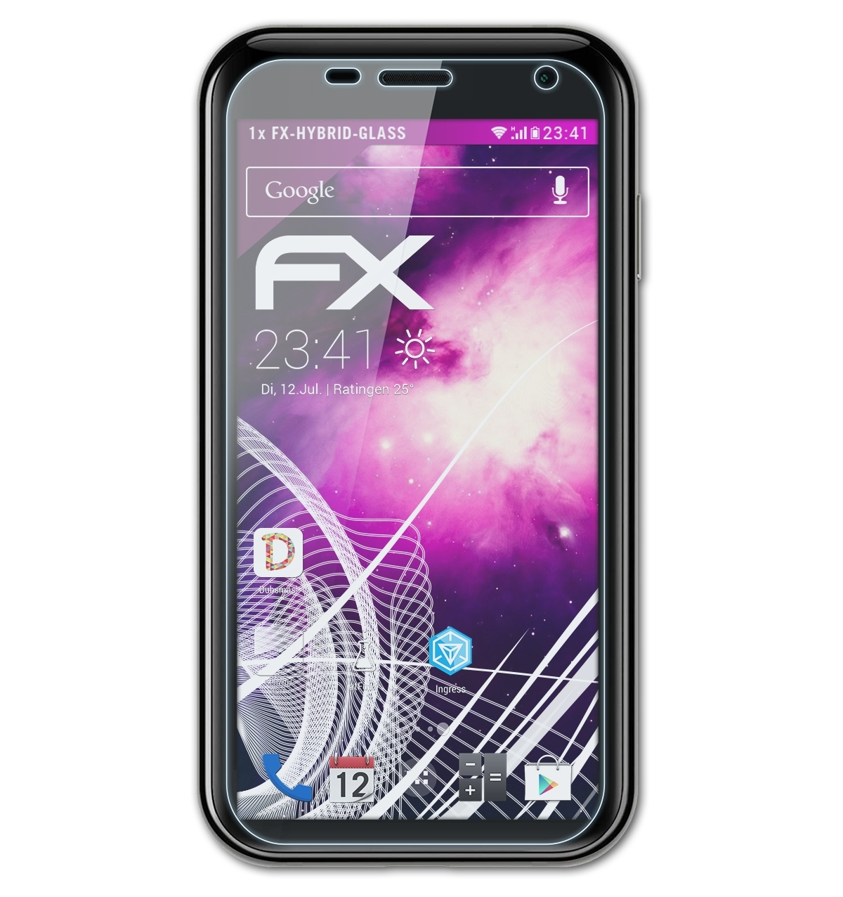 FX-Hybrid-Glass Pepito) Palm ATFOLIX Schutzglas(für