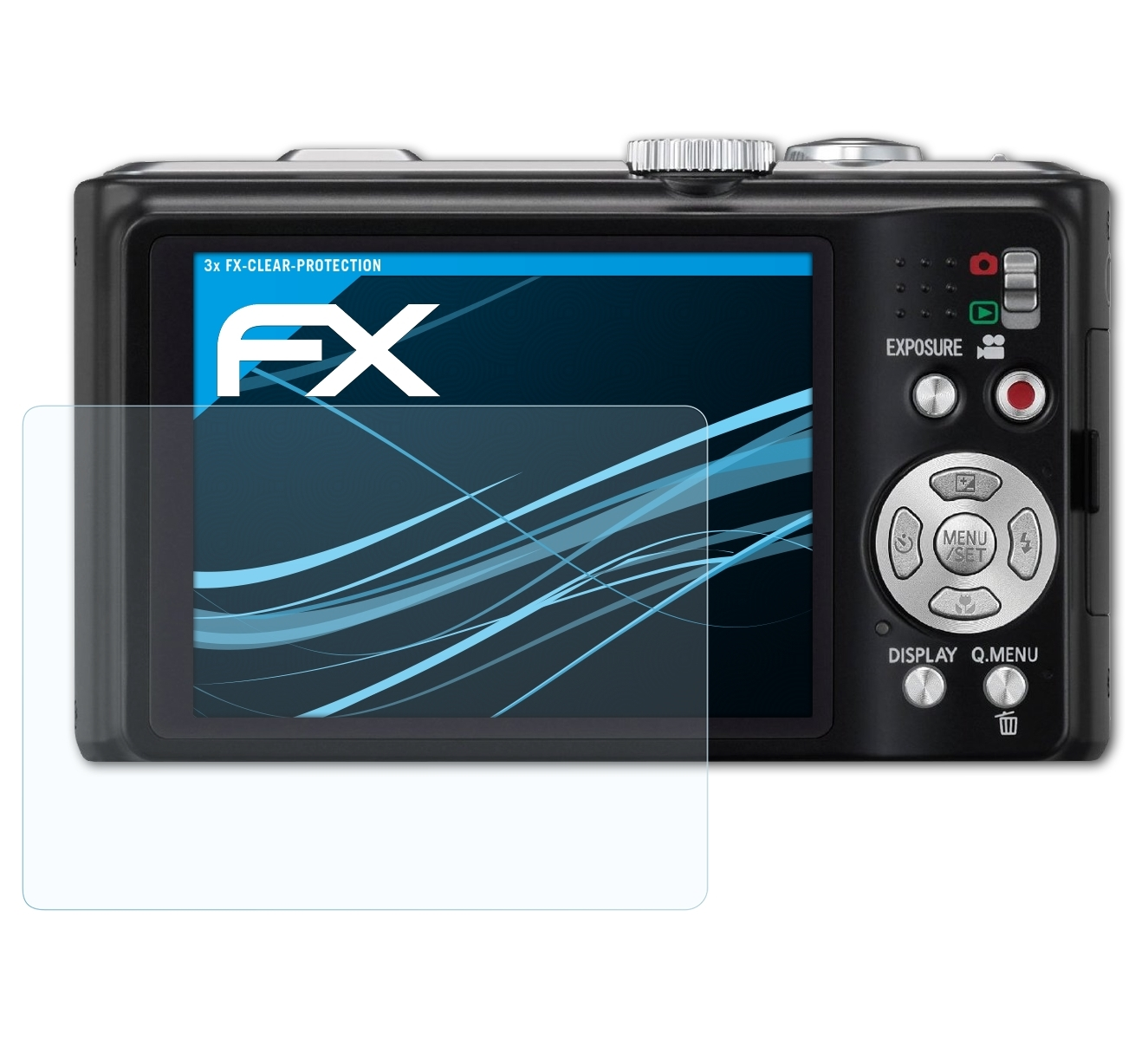 ATFOLIX 3x FX-Clear Displayschutz(für Panasonic Lumix DMC-TZ10)