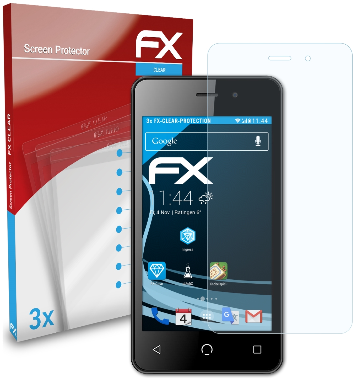 A1) Nuu ATFOLIX Mobile Displayschutz(für FX-Clear 3x