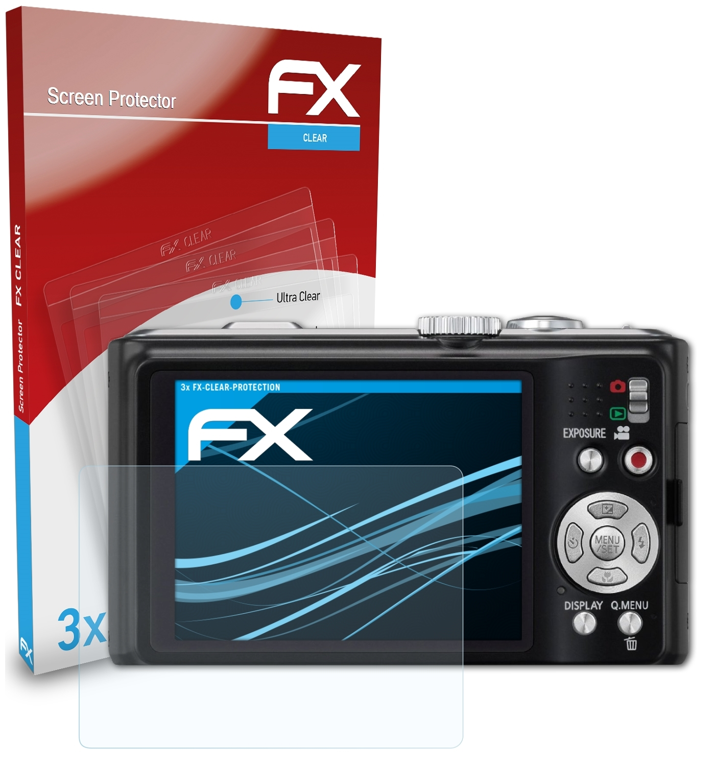Displayschutz(für Lumix Panasonic DMC-TZ10) ATFOLIX FX-Clear 3x