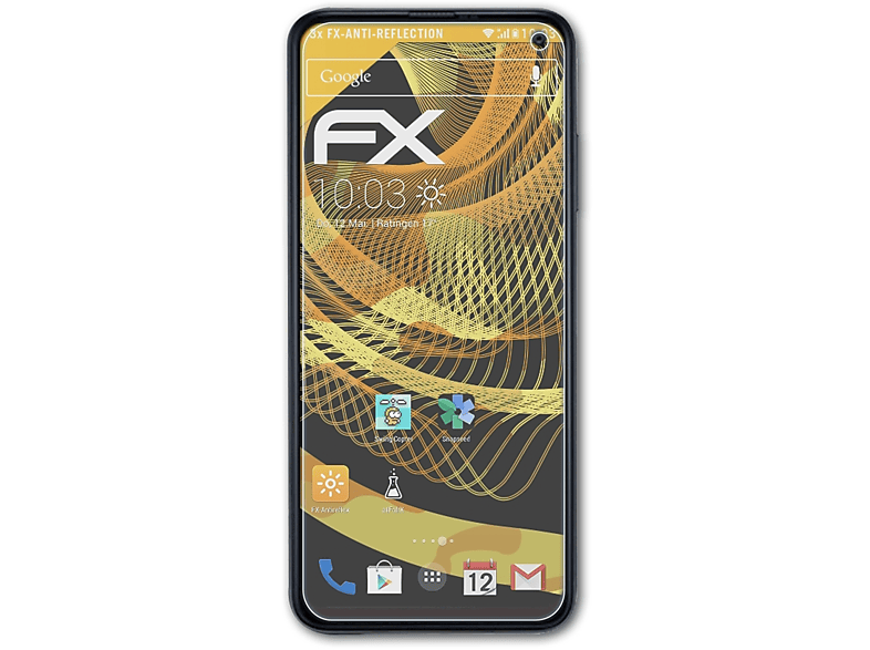 ATFOLIX 3x FX-Antireflex Displayschutz(für Samsung Galaxy F52)