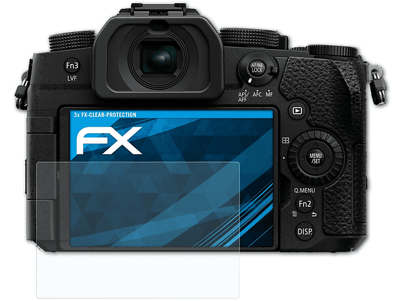 ATFOLIX 3x FX-Clear Displayschutz(für Panasonic Lumix DC-G95) | Kamera Schutzfolie