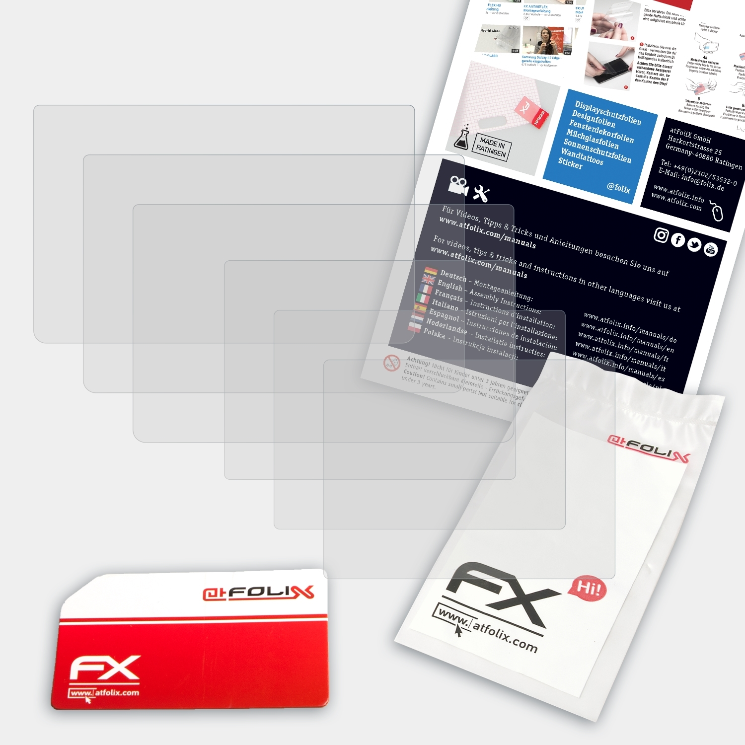 ATFOLIX 3x XL 3DS Displayschutz(für Nintendo FX-Antireflex (2012))