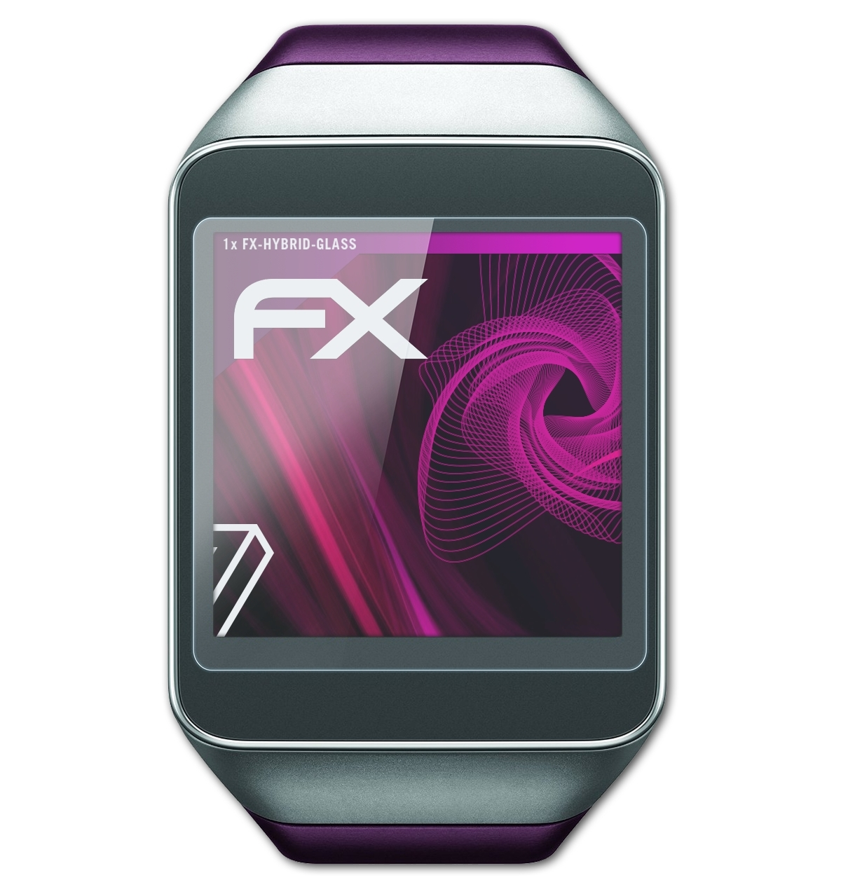 ATFOLIX FX-Hybrid-Glass Schutzglas(für Live) Samsung Gear