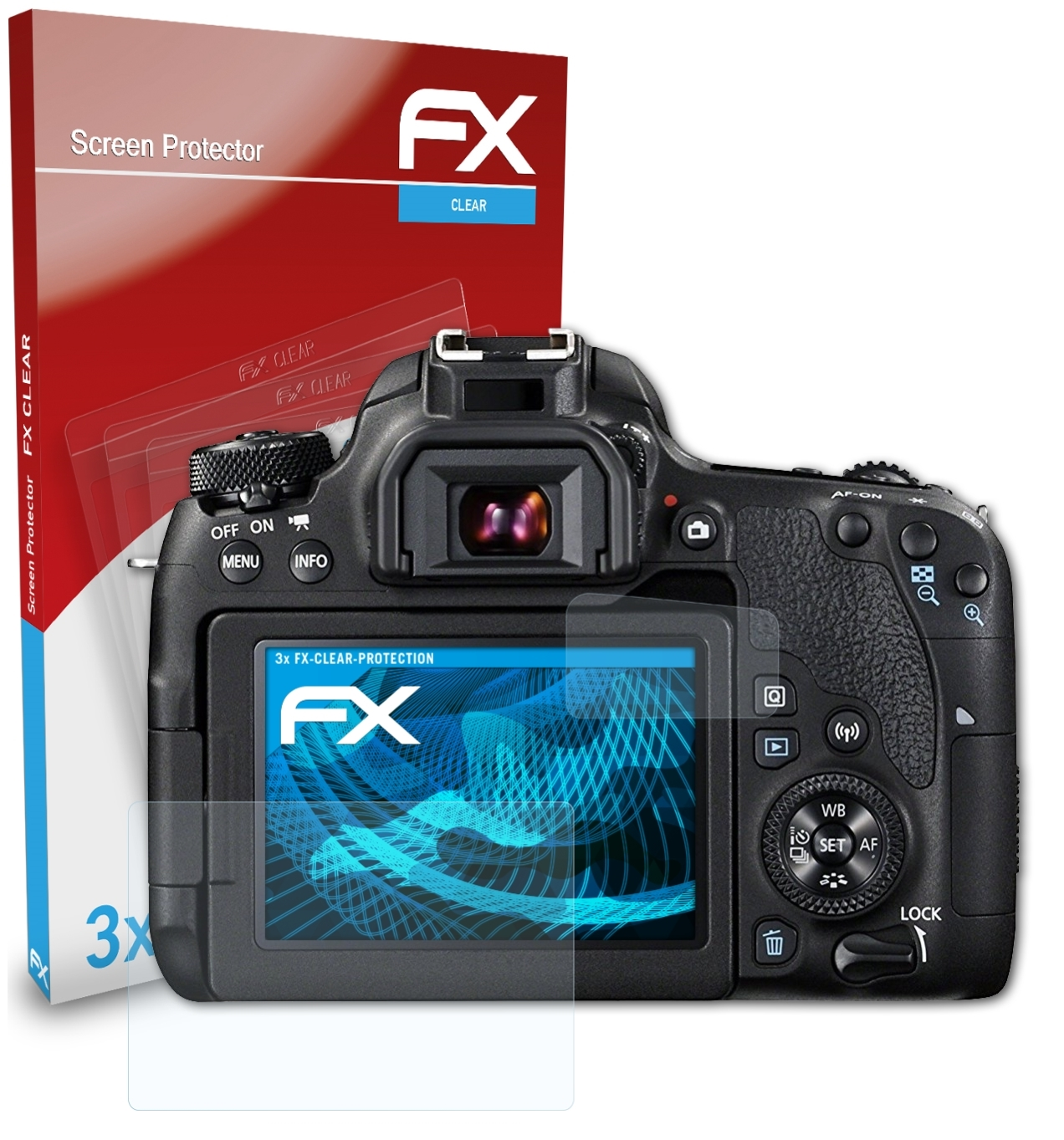 EOS Displayschutz(für ATFOLIX 77D) Canon FX-Clear 3x