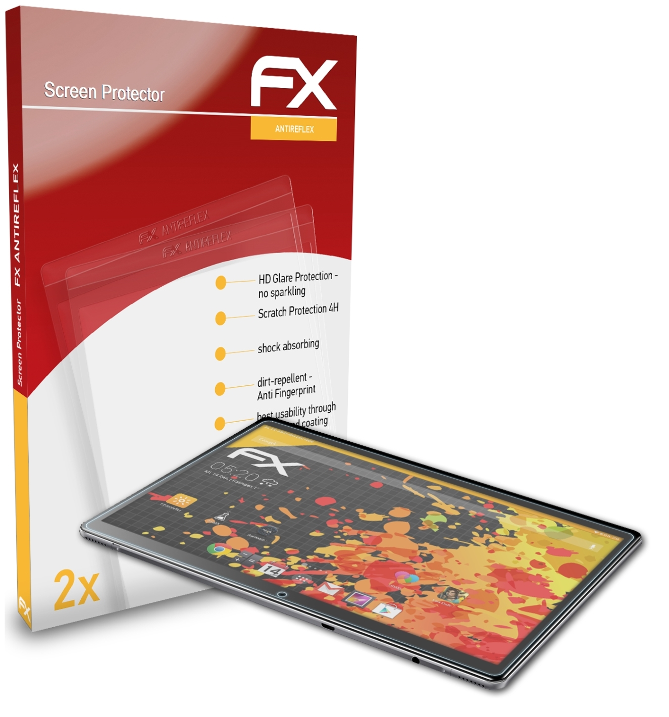 FX-Antireflex Displayschutz(für Hi9 Air) 2x ATFOLIX Chuwi