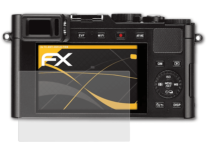 ATFOLIX 3x Leica (Typ Displayschutz(für FX-Antireflex 109)) D-Lux