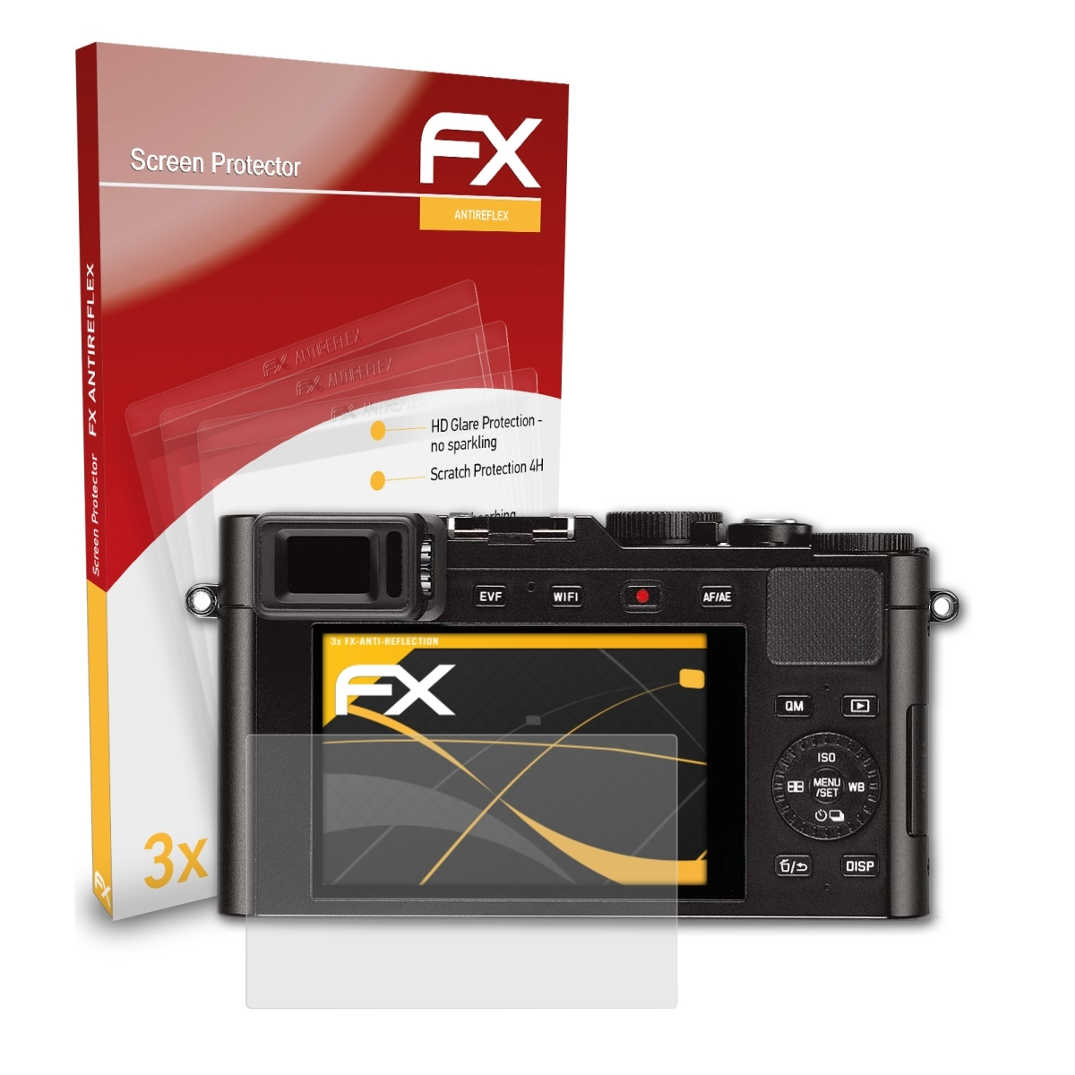 ATFOLIX 3x FX-Antireflex (Typ Leica 109)) Displayschutz(für D-Lux
