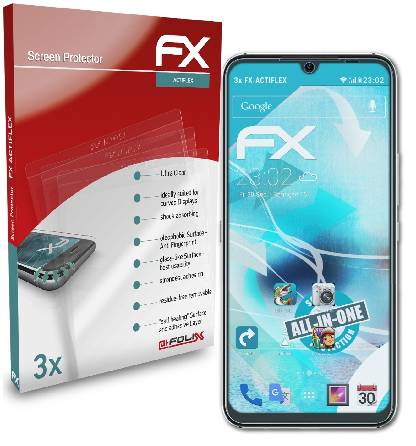 ATFOLIX 3x FX-ActiFleX Displayschutz(für A9 UMiDigi Pro)