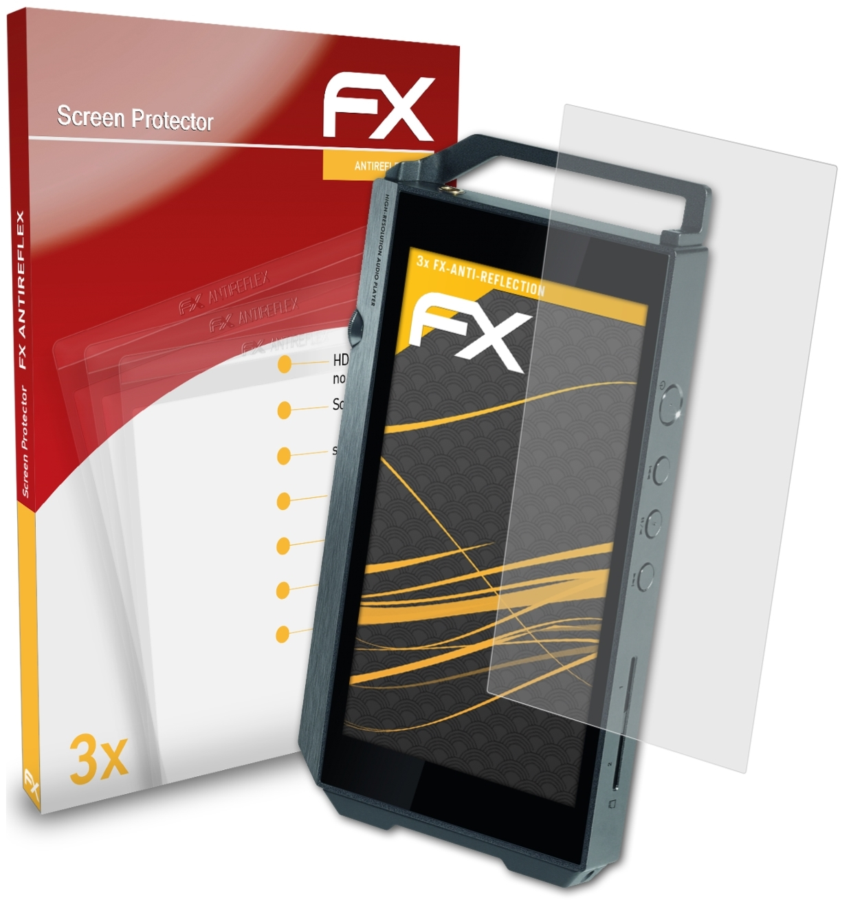 ATFOLIX 3x FX-Antireflex Displayschutz(für XDP-100R) Pioneer
