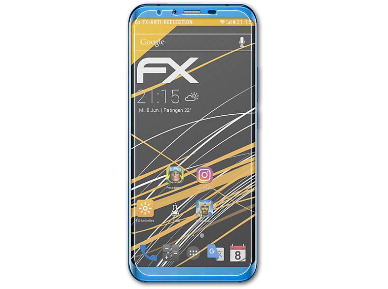 ATFOLIX FX-Antireflex Displayschutz(für ThL Knight 2) 3x