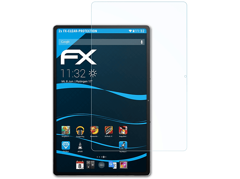 ATFOLIX 2x FX-Clear Displayschutz(für Lenovo Xiaoxin Pad Pro 12.6)