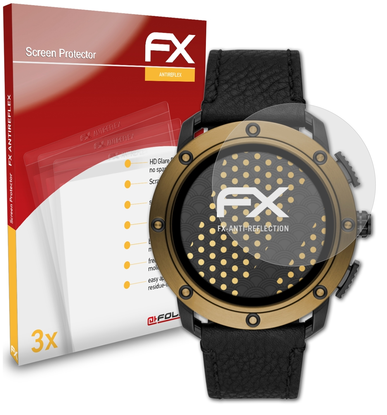 ATFOLIX Diesel On 3x Axial) Displayschutz(für FX-Antireflex