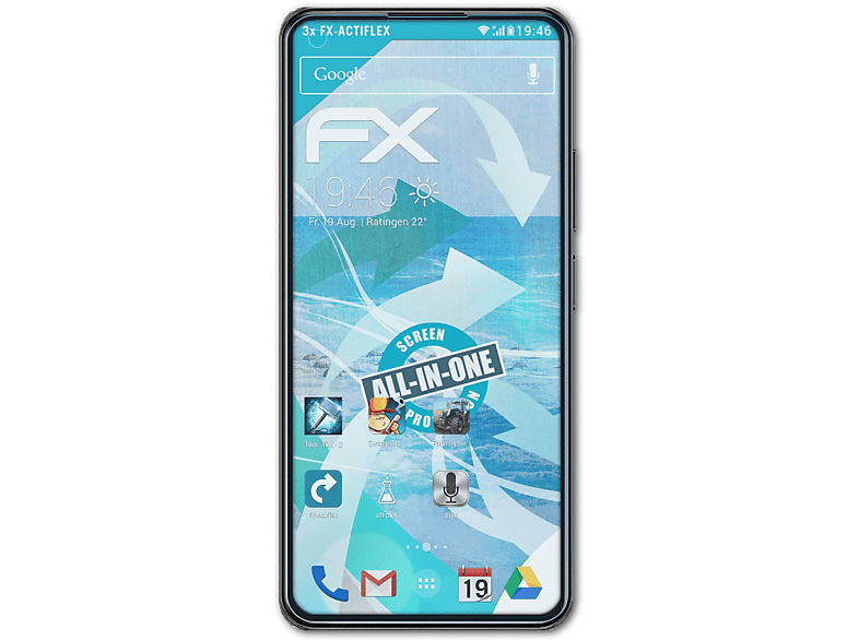 Mi 5G) 3x Displayschutz(für ATFOLIX FX-ActiFleX Xiaomi 11 Lite