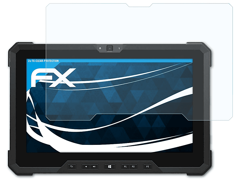 ATFOLIX 2x FX-Clear Displayschutz(für Dell Latitude 7212 Rugged Extreme)
