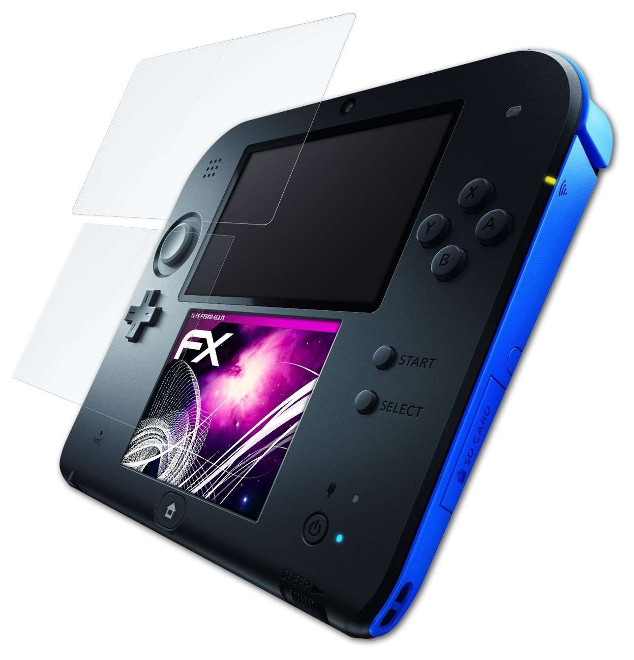 FX-Hybrid-Glass Schutzglas(für Nintendo 2DS) ATFOLIX