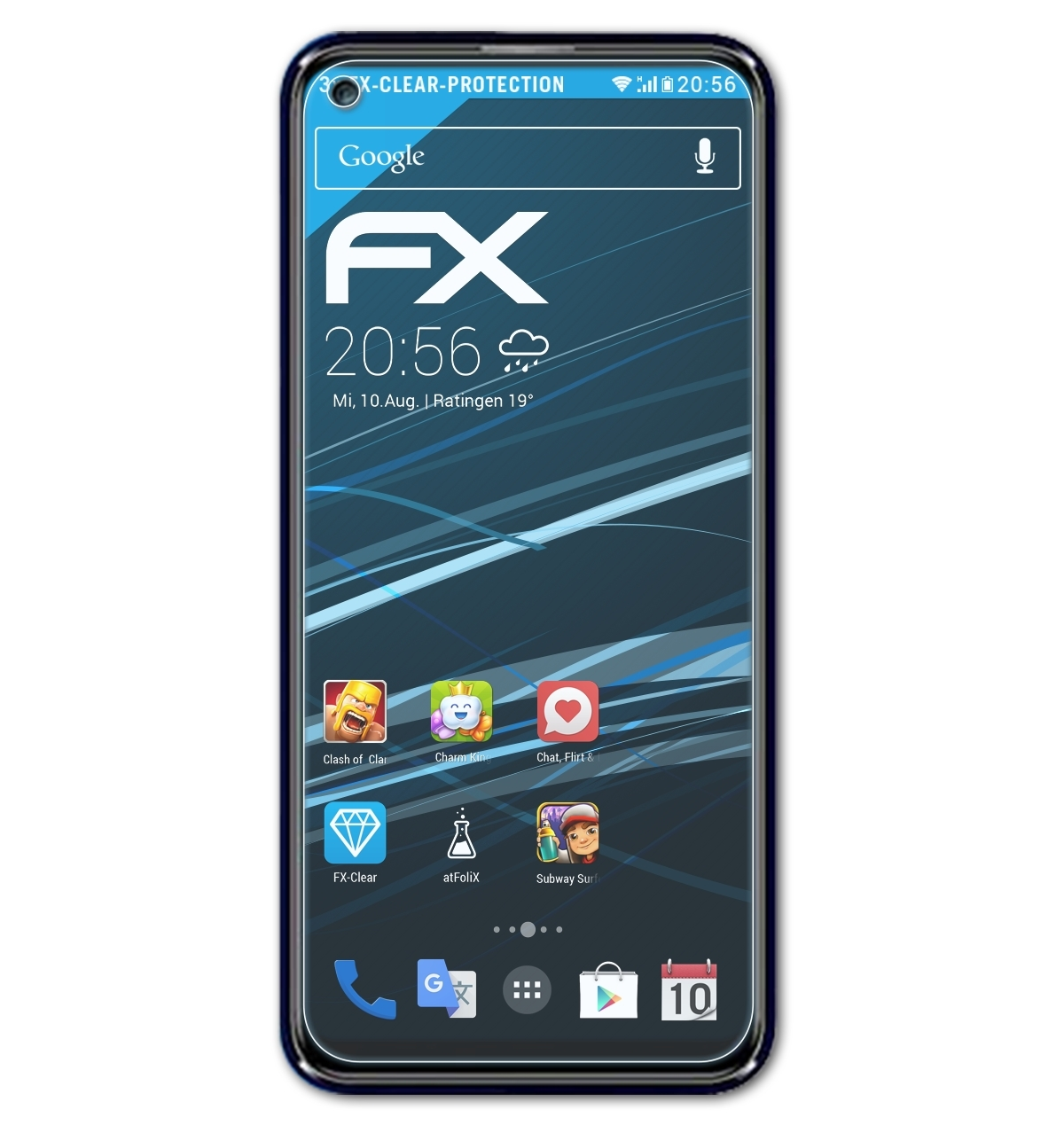 ATFOLIX 3x FX-Clear Displayschutz(für W41 LG Pro)