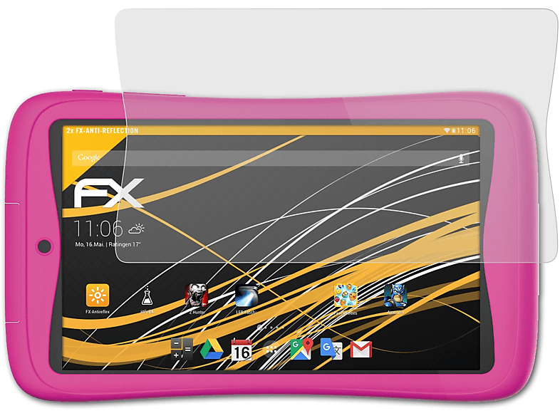 ATFOLIX 2x FX-Antireflex Displayschutz(für Kurio Connect (7 inch))