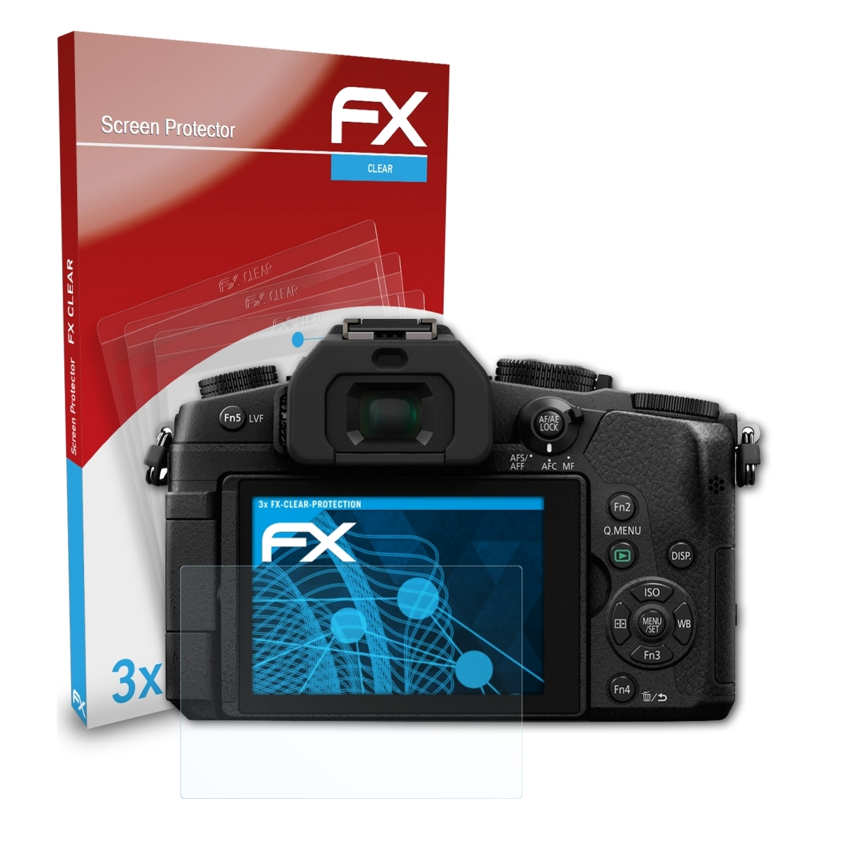 ATFOLIX 3x FX-Clear Displayschutz(für Lumix Panasonic DMC-G81)