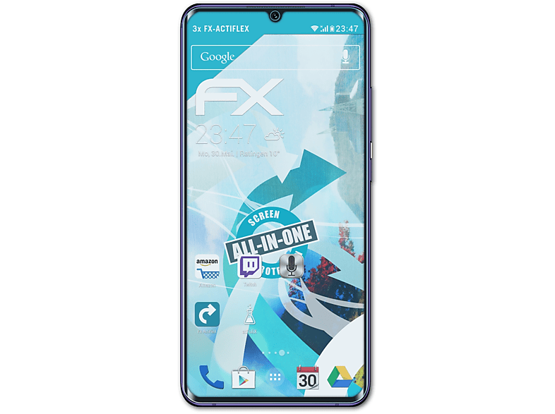 ATFOLIX 3x FX-ActiFleX Lite) Displayschutz(für 10 Mi Xiaomi Note