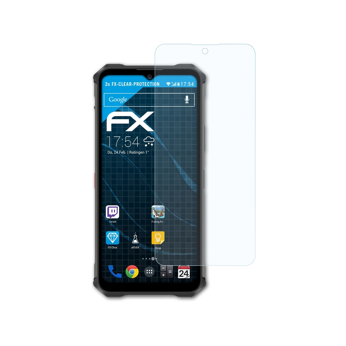ATFOLIX 3x FX-Clear Displayschutz(für WP13) Oukitel