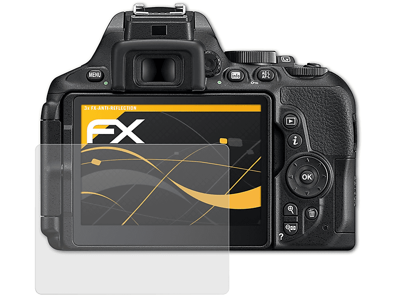 Displayschutz(für ATFOLIX FX-Antireflex 3x D5600) Nikon