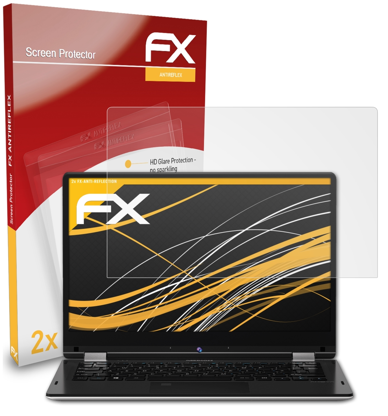 ATFOLIX 2x FX-Antireflex Displayschutz(für Medion E3215 AKOYA (MD60794))