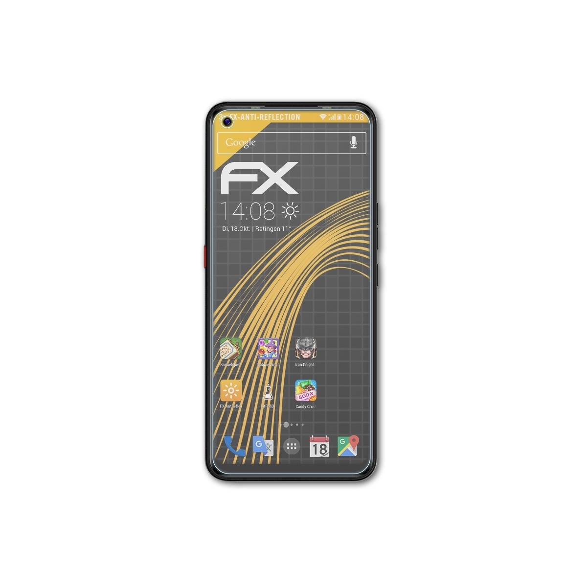 3x Displayschutz(für Pova) ATFOLIX Tecno FX-Antireflex
