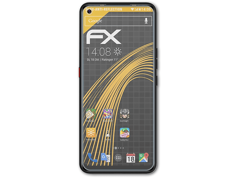 ATFOLIX 3x FX-Antireflex Displayschutz(für Tecno Pova)