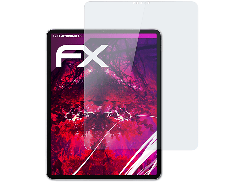Pro 12,9 Schutzglas(für (2021)) ATFOLIX FX-Hybrid-Glass iPad Apple