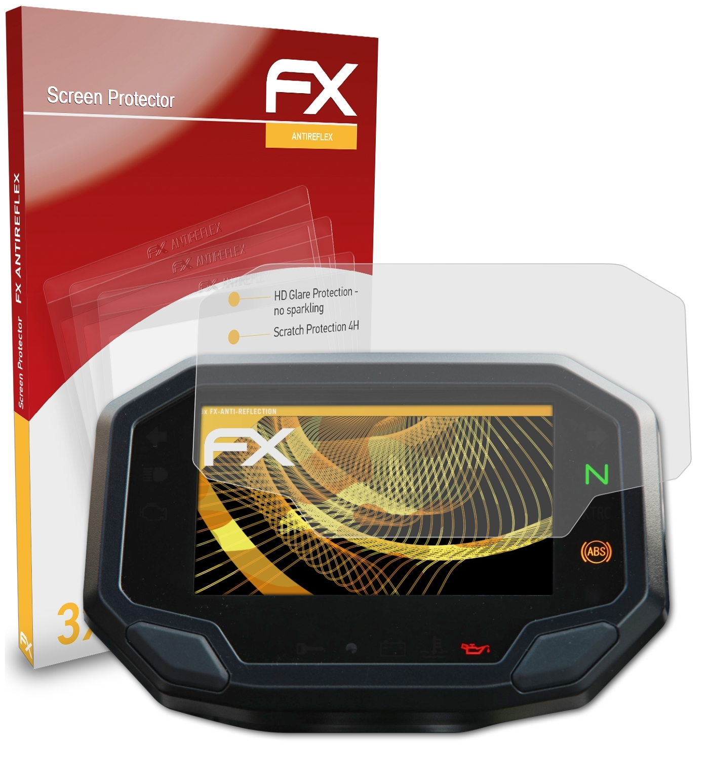 ATFOLIX 3x FX-Antireflex Kawasaki Displayschutz(für Z900 (2020))