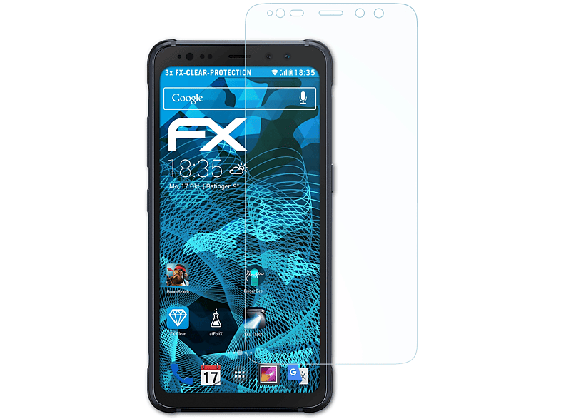 Active) Samsung ATFOLIX Displayschutz(für S8 3x Galaxy FX-Clear