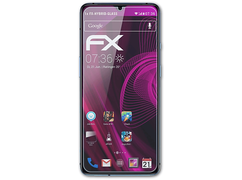 ATFOLIX FX-Hybrid-Glass OnePlus Schutzglas(für 7T)