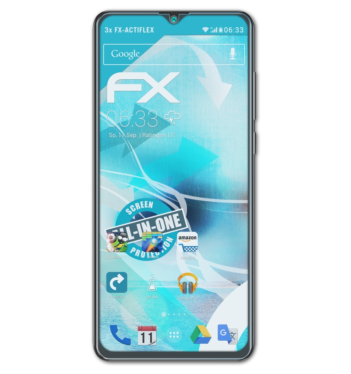 ATFOLIX 3x FX-ActiFleX Displayschutz(für Hafury K30)